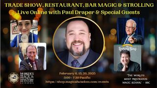 Trade Show, Restaurant, Bar Magic, & Strolling--on  Zoom!