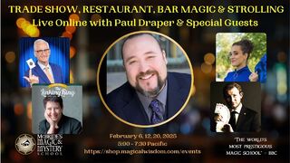 Trade Show, Restaurant, Bar Magic, & Strolling--on  Zoom!